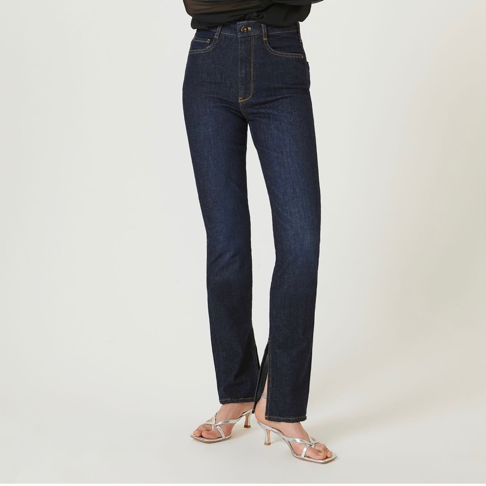 Pilcro the split straight jeans